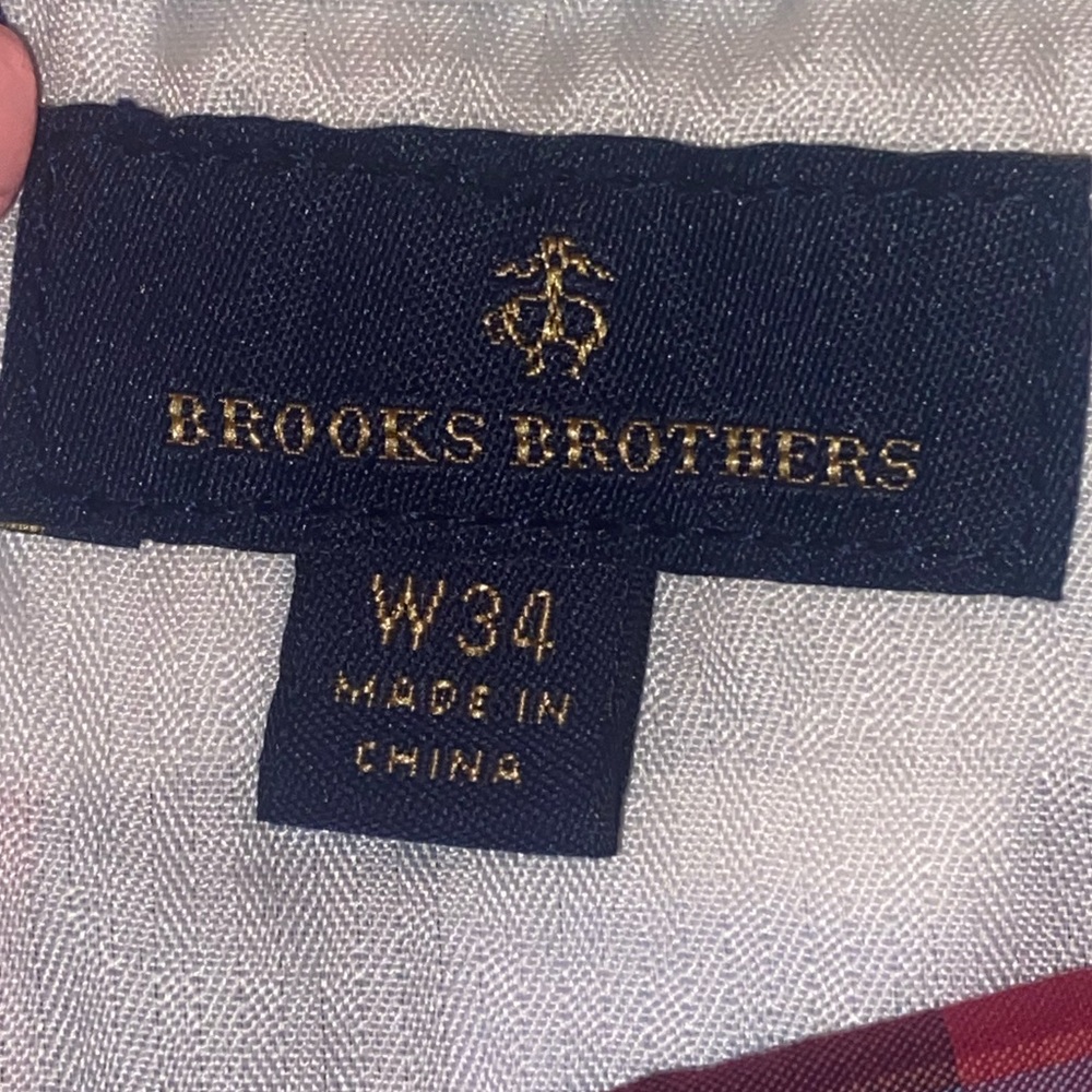 Brooks Brothers Men’s Red Blue Plaid Shorts | W34 | 9” Inseam - Picture 8 of 13